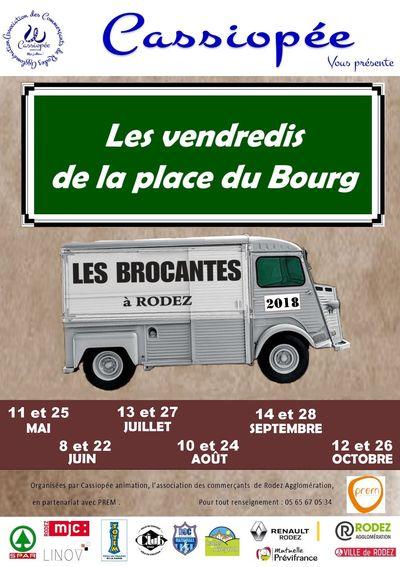 Rodez - Brocante de la place du Bourg Cassiopée