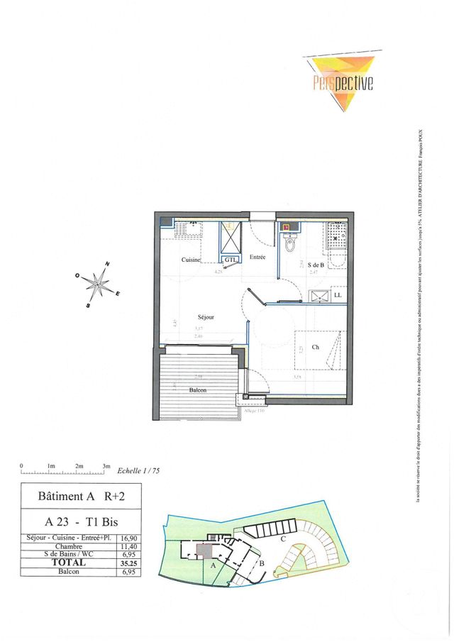 Appartement à louer - 2 pièces - 35.25 m2 - RODEZ - 12 - MIDI-PYRENEES - Century 21 Foch Immobilier